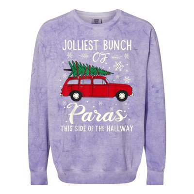 Jolliest Bunch Of Paras Colorblast Crewneck Sweatshirt