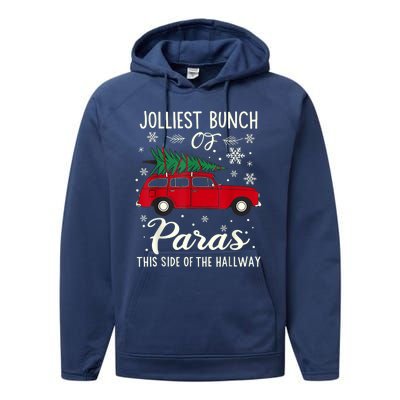 Jolliest Bunch Of Paras Performance Fleece Hoodie