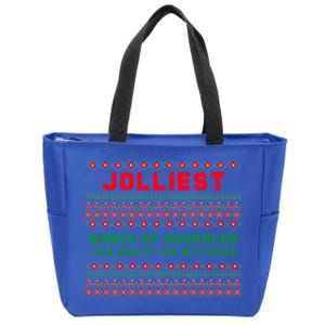 Jolliest Bunch Of Assholes This Side Of The Nut House Funny Gift Zip Tote Bag