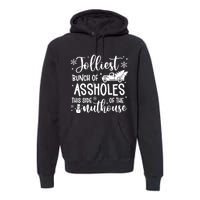 Jolliest Bunch Of Friends Christmas Graphic Premium Hoodie