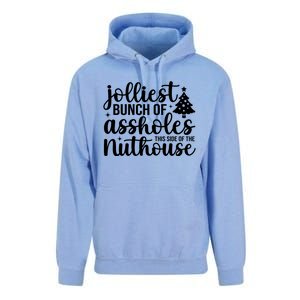 Jolliest Bunch Of Individuals This Side Of The Nuthouse Unisex Surf Hoodie