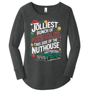 Jolliest Bunch Of Assholes This Side Of The Nut House Women's Perfect Tri Tunic Long Sleeve Shirt