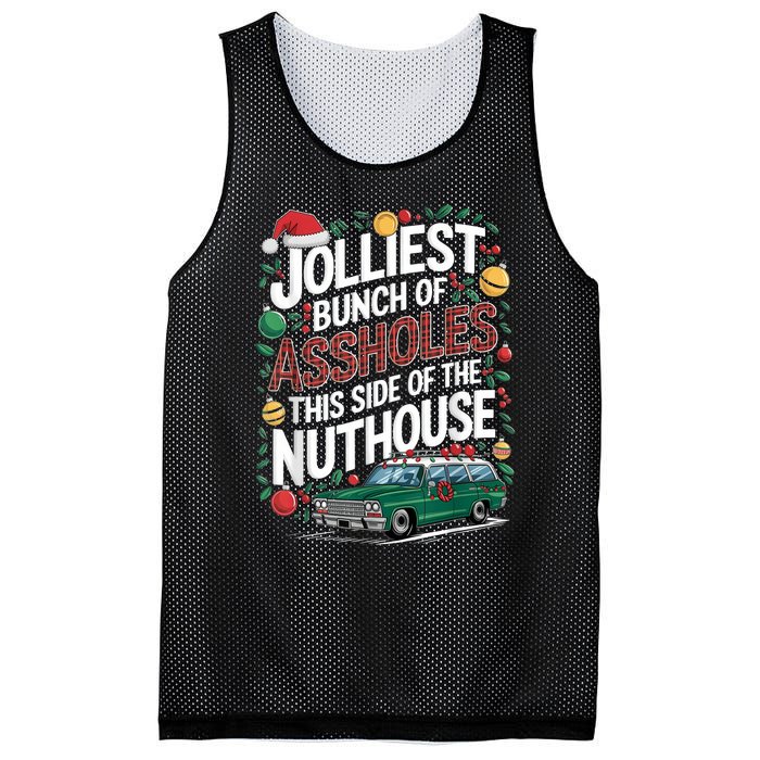 Jolliest Bunch Of Assholes This Side Of The Nut House Mesh Reversible Basketball Jersey Tank