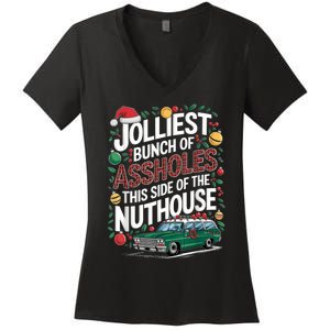 Jolliest Bunch Of Assholes This Side Of The Nut House Women's V-Neck T-Shirt