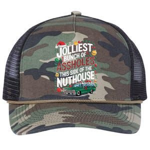 Jolliest Bunch Of Assholes This Side Of The Nut House Retro Rope Trucker Hat Cap