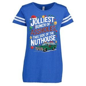 Jolliest Bunch Of Assholes This Side Of The Nut House Enza Ladies Jersey Football T-Shirt