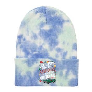 Jolliest Bunch Of Assholes This Side Of The Nut House Tie Dye 12in Knit Beanie