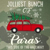 Jolliest Bunch Of Paras This Side Of The Hallway Xmas Legacy Tie Dye Trucker Hat