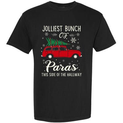 Jolliest Bunch Of Paras This Side Of The Hallway Xmas Garment-Dyed Heavyweight T-Shirt