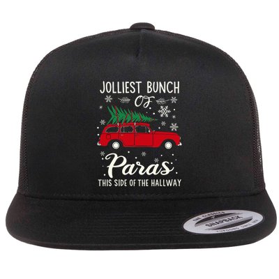 Jolliest Bunch Of Paras This Side Of The Hallway Xmas Flatbill Hat