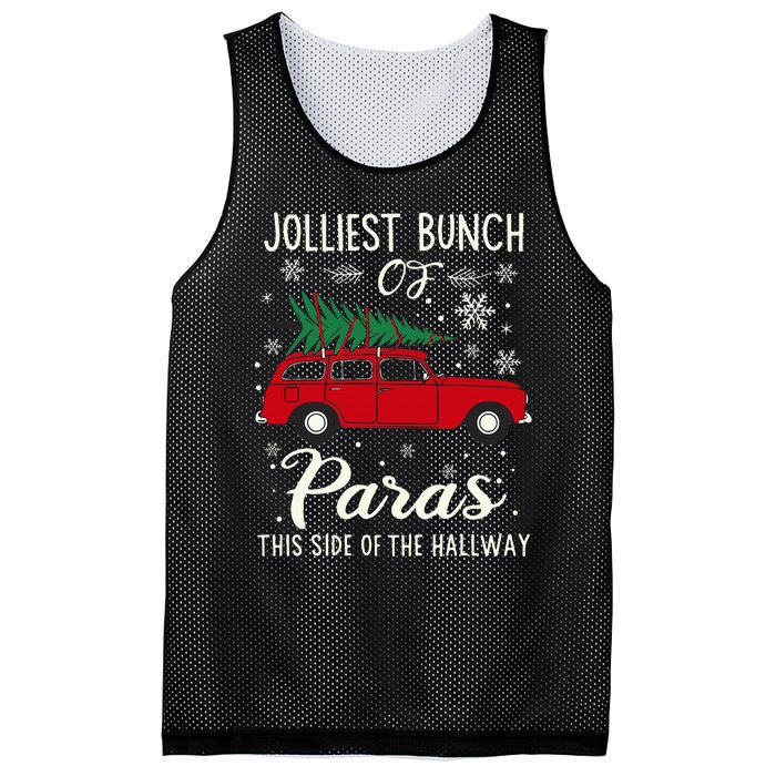 Jolliest Bunch Of Paras This Side Of The Hallway Xmas Mesh Reversible Basketball Jersey Tank