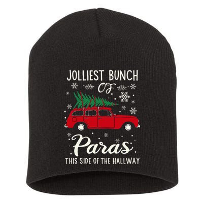 Jolliest Bunch Of Paras This Side Of The Hallway Xmas Short Acrylic Beanie