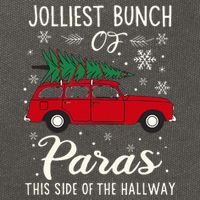 Jolliest Bunch Of Paras This Side Of The Hallway Xmas Cotton Canvas Backpack