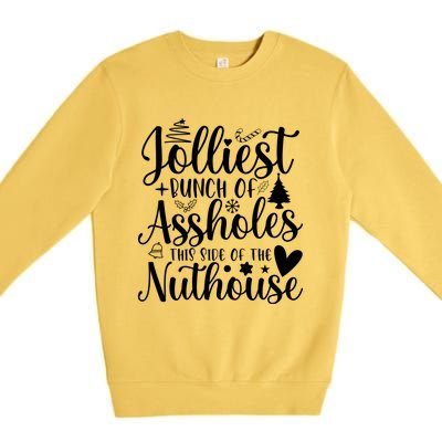 Jolliest Bunch Of Merry Folks Premium Crewneck Sweatshirt