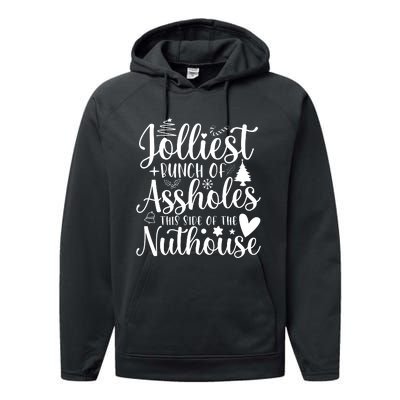 Jolliest Bunch Of Merry Folks Performance Fleece Hoodie