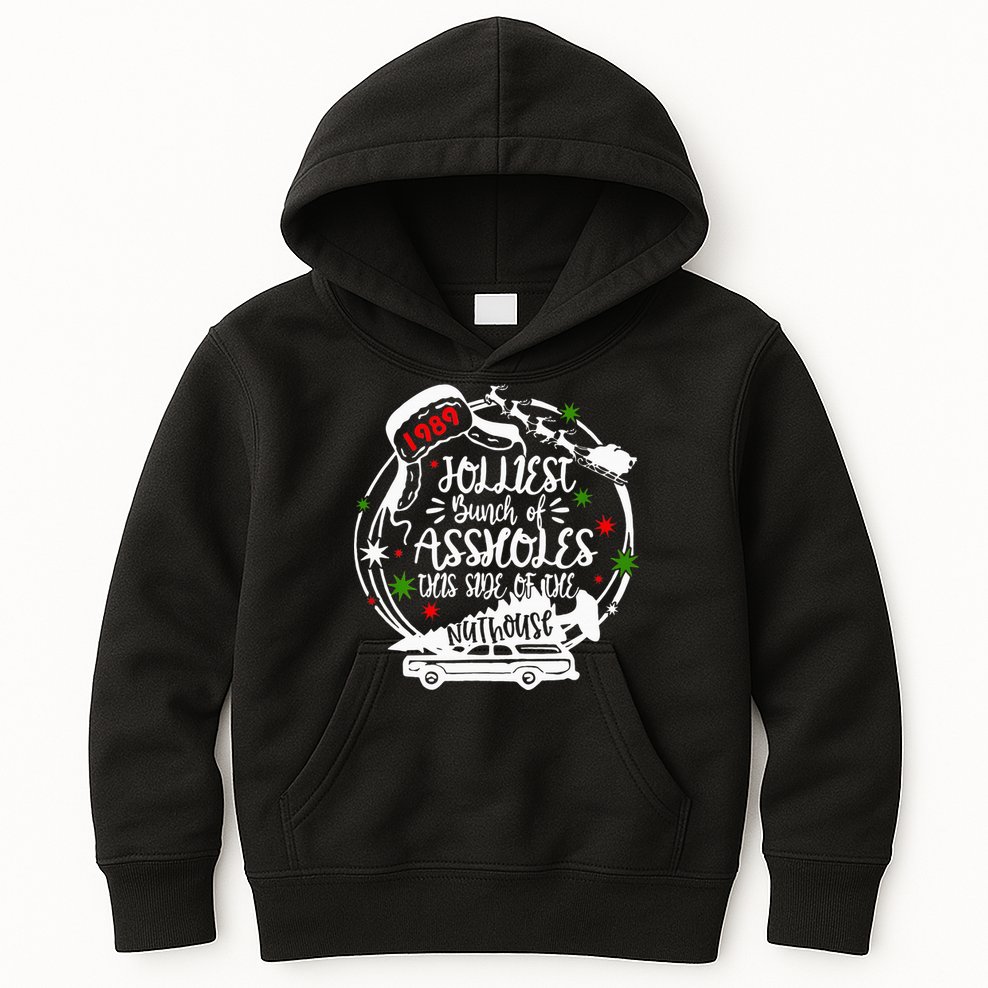 Jolliest Bunch Of Assholes This Side Of The Nut House Xmas  Kids Hoodie