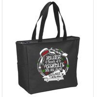 Jolliest Bunch Of Assholes This Side Of The Nut House Xmas  Zip Tote Bag