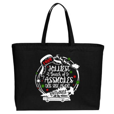 Jolliest Bunch Of Assholes This Side Of The Nut House Xmas  Cotton Canvas Jumbo Tote