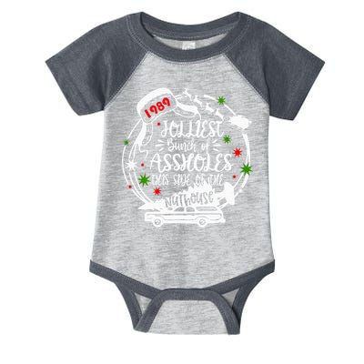 Jolliest Bunch Of Assholes This Side Of The Nut House Xmas  Infant Baby Jersey Bodysuit