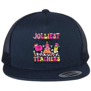 Jolliest Bunch Of Teachers This Side Of The Playground Xmas Flat Bill Trucker Hat