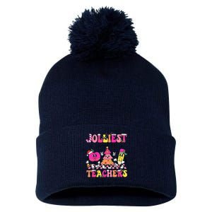 Jolliest Bunch Of Teachers This Side Of The Playground Xmas Pom Pom 12in Knit Beanie