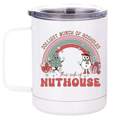 Jolliest Bunch Of Festive Characters 12 oz Stainless Steel Tumbler Cup