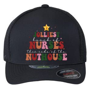 Jolliest Bunch Of Nurses Christmas Holiday Flexfit Unipanel Trucker Cap