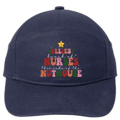 Jolliest Bunch Of Nurses Christmas Holiday 7-Panel Snapback Hat