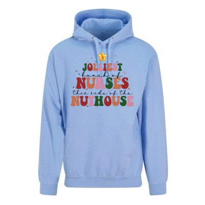 Jolliest Bunch Of Nurses Christmas Holiday Unisex Surf Hoodie