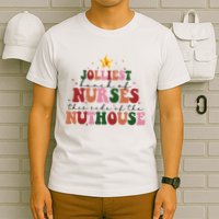 Jolliest Bunch Of Nurses Christmas Holiday T-Shirt
