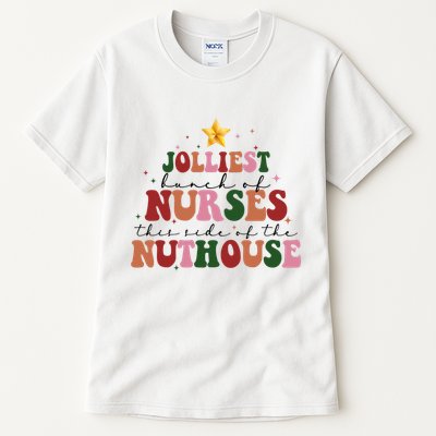 Jolliest Bunch Of Nurses Christmas Holiday Tall T-Shirt