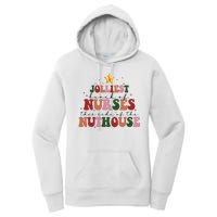 Jolliest Bunch Of Nurses Christmas Holiday Women's Pullover Hoodie