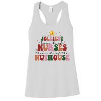 Jolliest Bunch Of Nurses Christmas Holiday Women's Racerback Tank