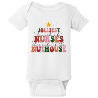 Jolliest Bunch Of Nurses Christmas Holiday Baby Bodysuit