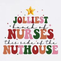 Jolliest Bunch Of Nurses Christmas Holiday Baby Bodysuit