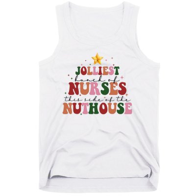 Jolliest Bunch Of Nurses Christmas Holiday Tank Top