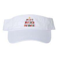 Jolliest Bunch Of Nurses Christmas Holiday Valucap Bio-Washed Visor