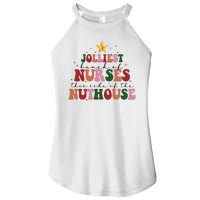 Jolliest Bunch Of Nurses Christmas Holiday Women's Perfect Tri Rocker Tank