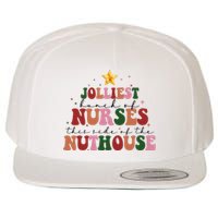 Jolliest Bunch Of Nurses Christmas Holiday Wool Snapback Cap