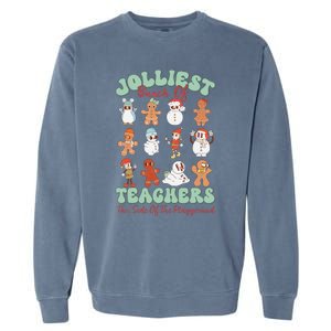 Jolliest Bunch Of Teachers This Side Of The Playground Xmas Garment-Dyed Sweatshirt