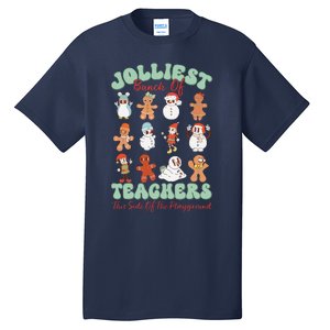 Jolliest Bunch Of Teachers This Side Of The Playground Xmas Tall T-Shirt