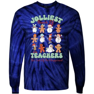 Jolliest Bunch Of Teachers This Side Of The Playground Xmas Tie-Dye Long Sleeve Shirt