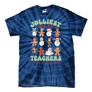 Jolliest Bunch Of Teachers This Side Of The Playground Xmas Tie-Dye T-Shirt