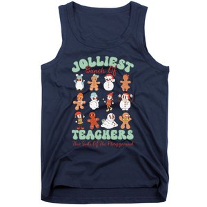 Jolliest Bunch Of Teachers This Side Of The Playground Xmas Tank Top