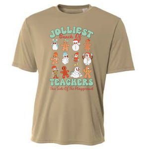 Jolliest Bunch Of Teachers This Side Of The Playground Xmas Cooling Performance Crew T-Shirt