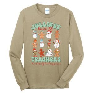 Jolliest Bunch Of Teachers This Side Of The Playground Xmas Tall Long Sleeve T-Shirt