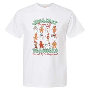 Jolliest Bunch Of Teachers This Side Of The Playground Xmas Garment-Dyed Heavyweight T-Shirt