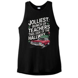 Jolliest Bunch Of Teachers This Side Of The Hallway Ladies PosiCharge Tri-Blend Wicking Tank