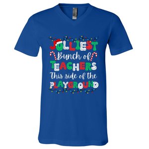 Jolliest Bunch Of Teachers This Side Of The Playground V-Neck T-Shirt