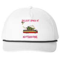 Jolliest Bunch Of Bus Drivers This Side Of The Nuthouse Merry Christmas Snapback Five-Panel Rope Hat